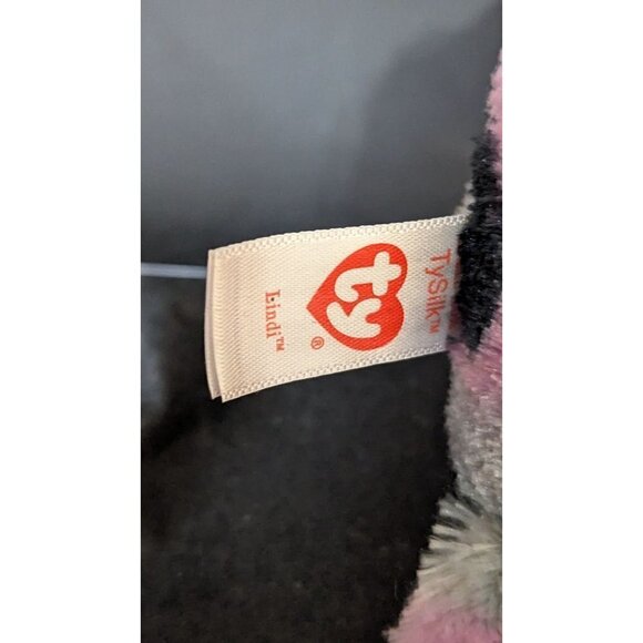 Ty Beanie Boo - LINDI the Tie Dyed Kitty Cat 6" plush stuffed animal eUC - Picture 8 of 9